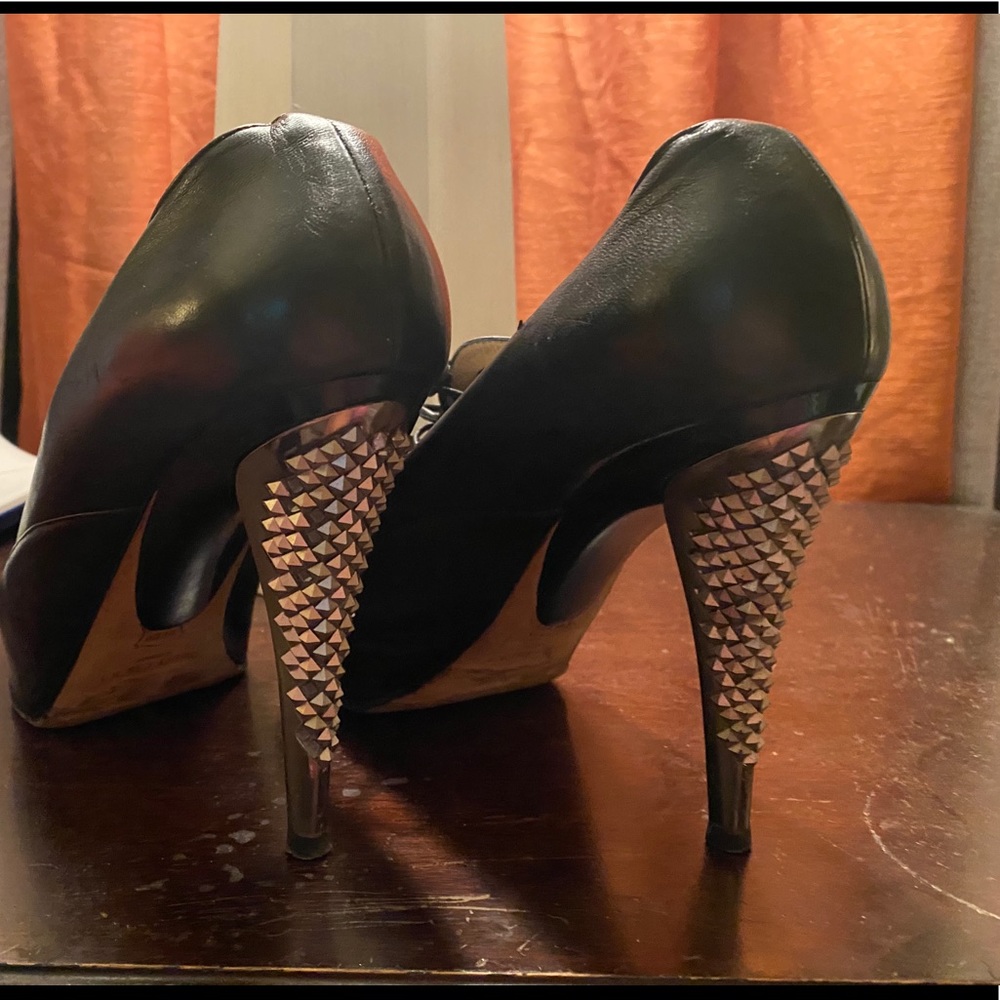 Black Studded Heels